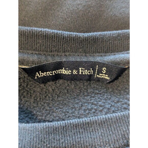 Abercrombie & Fitch Rainbow Stripe Cropped Sweatshirt Cozy & Casual Logo Sz S - Picture 8 of 10